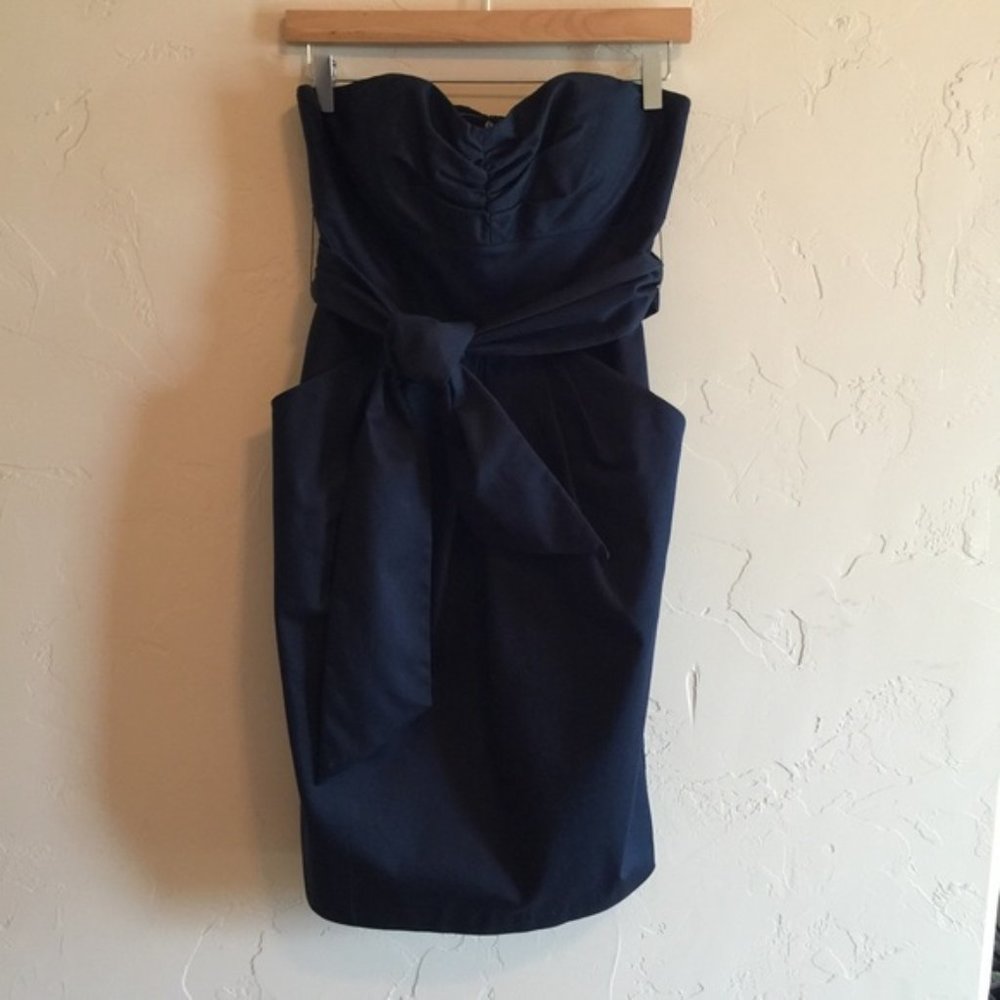 Navy strapless Suzi Chin dress - Picture 5 of 5